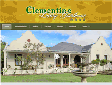 Tablet Screenshot of clementinehouse.co.za